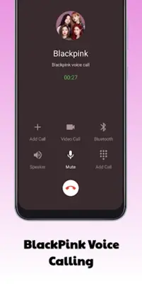 Blackpink Video Call Fake Chat android App screenshot 0